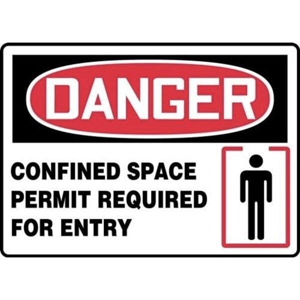 Accuform OSHA DANGER SAFETY SIGN CONFINED MCSP063XL MCSP063XL - main